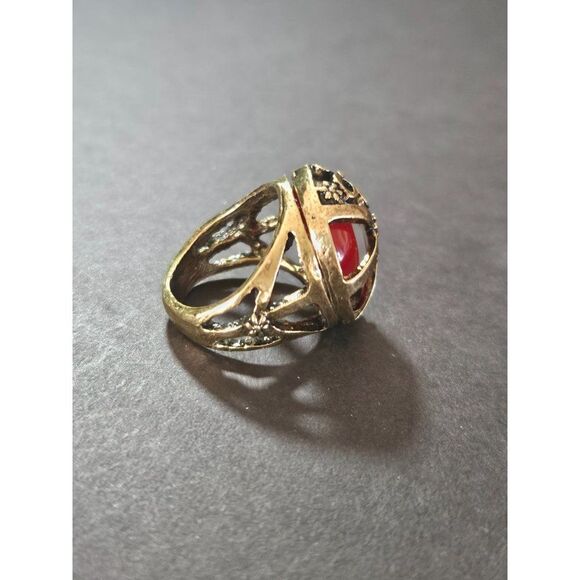 Gold tone Love, peace and harmony ring - Picture 6 of 10
